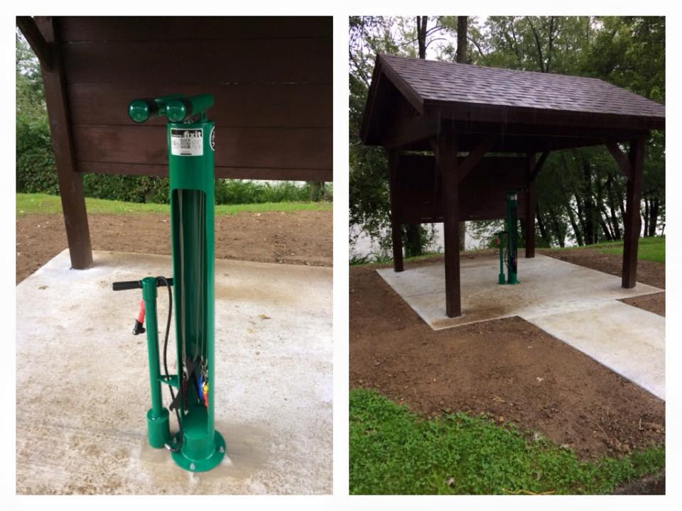 outdoor bike repair station